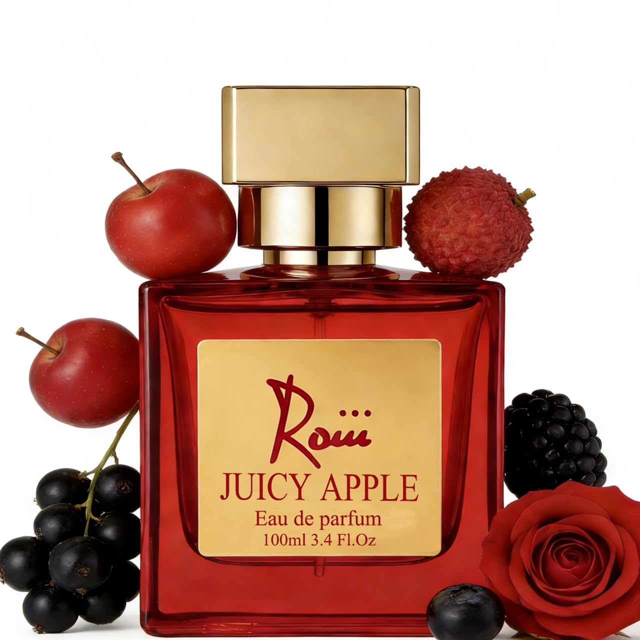 Roiii Ambery Saffron 1.7 Fl Oz (50ml) - Eau de Parfum - Inspired by B.accarat R.ouge 540 - Vegan, Women Perfume Spray