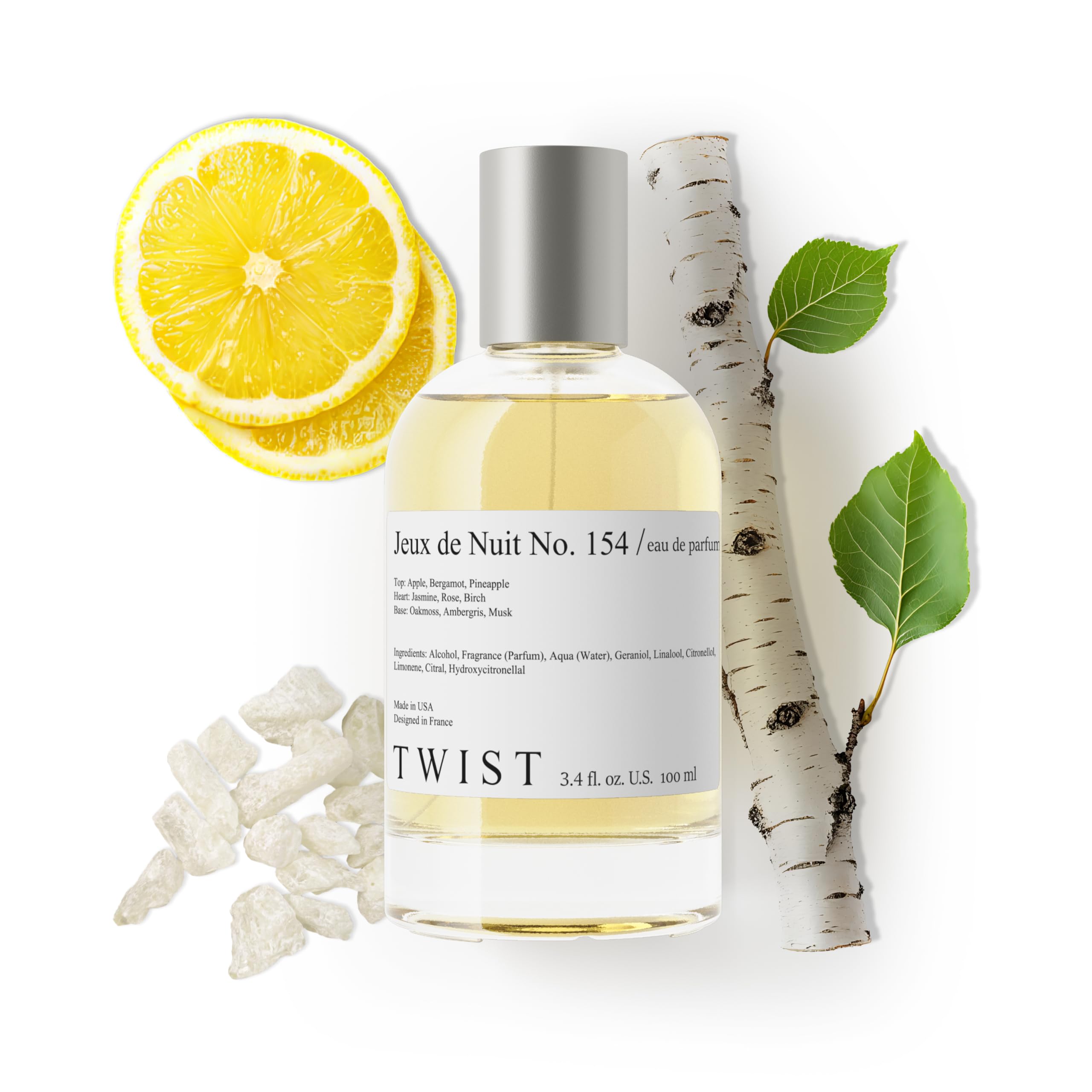 Twist - Addicted No. 3 - Eau De Parfum Inspired by Y. B.lack O.pium Long-Lasting Perfume For Women, Amber & Vanilla, Vegan, Clean Ingredients, Fragrance - Spray 100 ml | 3.4 fl. oz.