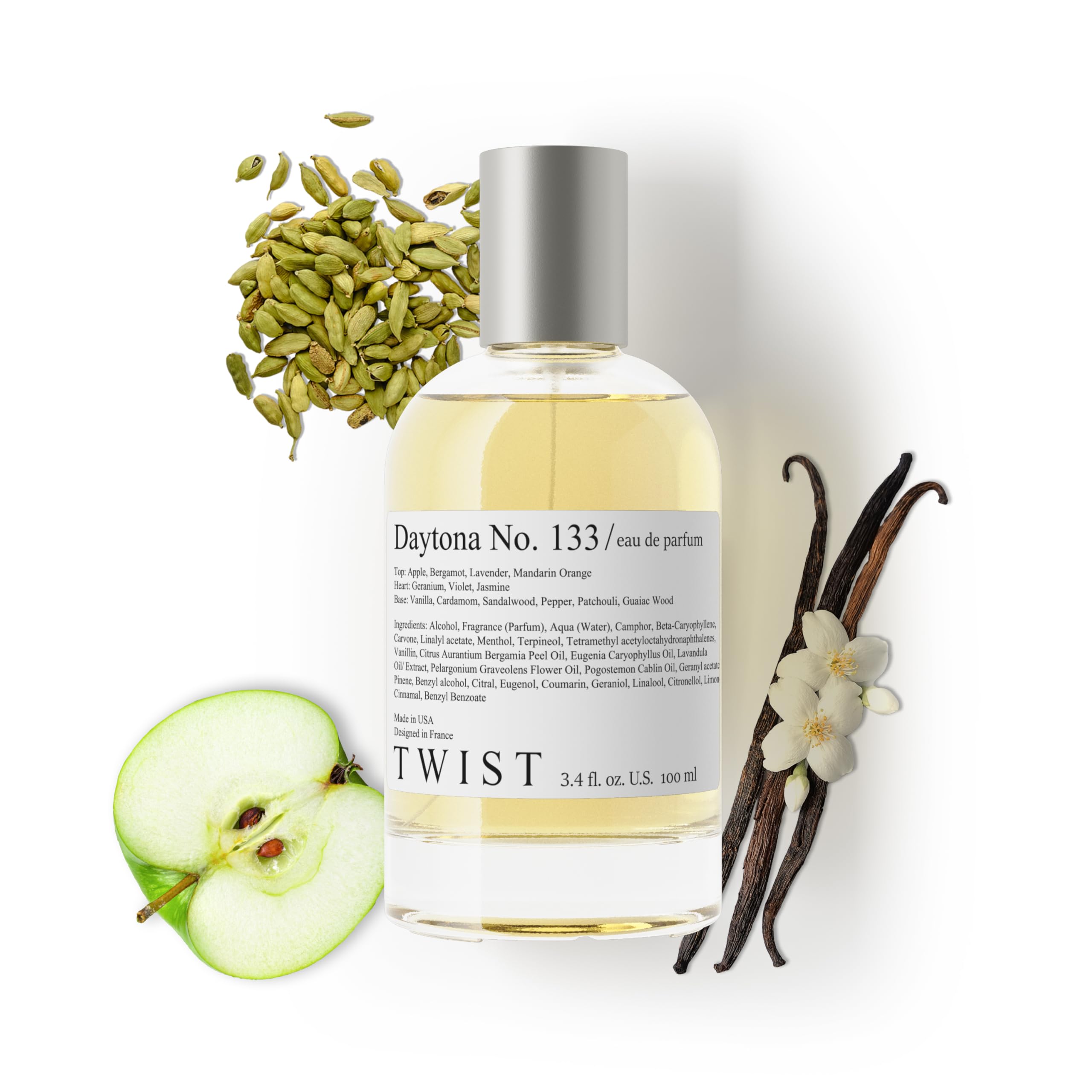 Twist - Addicted No. 3 - Eau De Parfum Inspired by Y. B.lack O.pium Long-Lasting Perfume For Women, Amber & Vanilla, Vegan, Clean Ingredients, Fragrance - Spray 100 ml | 3.4 fl. oz.