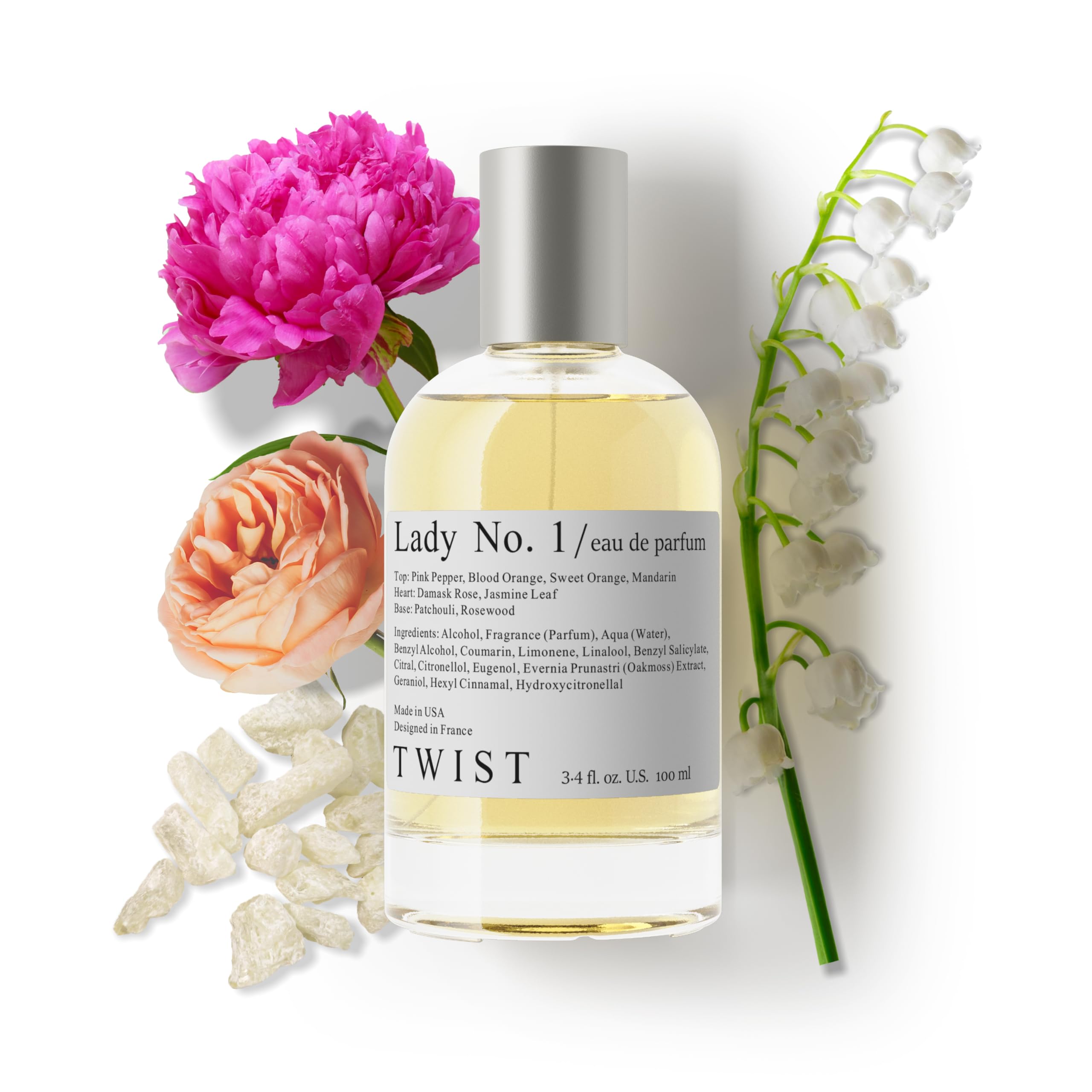 Twist - Addicted No. 3 - Eau De Parfum Inspired by Y. B.lack O.pium Long-Lasting Perfume For Women, Amber & Vanilla, Vegan, Clean Ingredients, Fragrance - Spray 100 ml | 3.4 fl. oz.