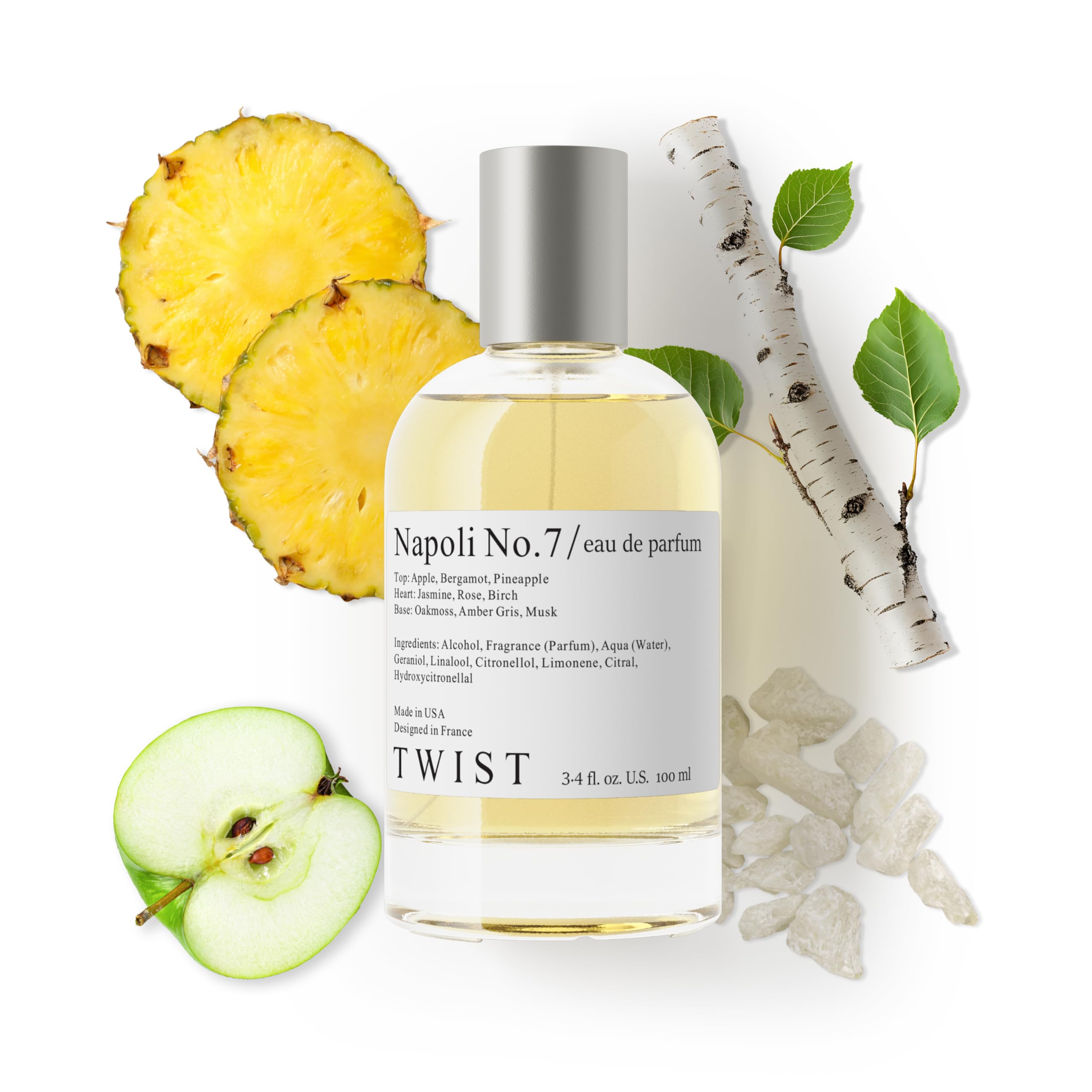 Twist - Addicted No. 3 - Eau De Parfum Inspired by Y. B.lack O.pium Long-Lasting Perfume For Women, Amber & Vanilla, Vegan, Clean Ingredients, Fragrance - Spray 100 ml | 3.4 fl. oz.
