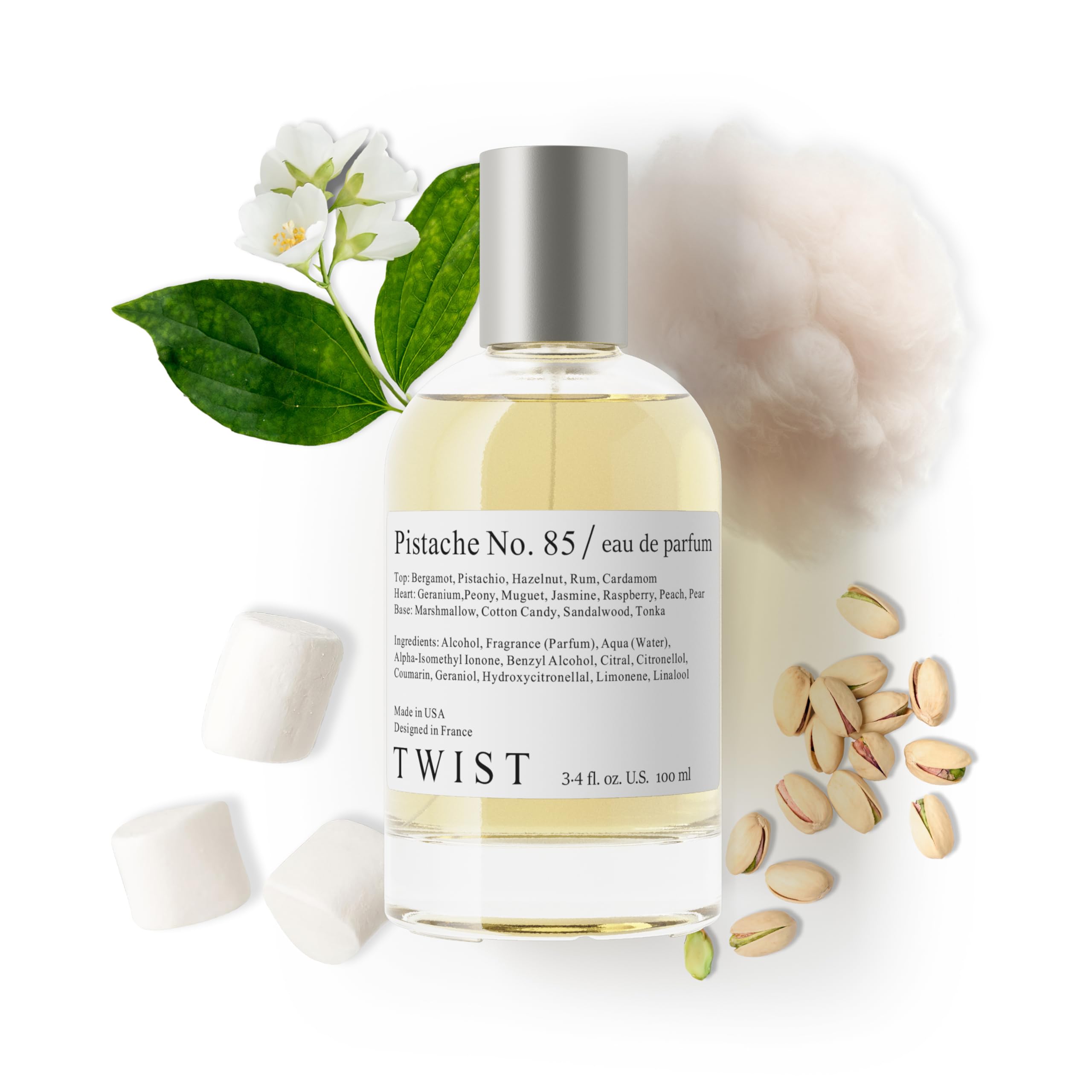 Twist - Addicted No. 3 - Eau De Parfum Inspired by Y. B.lack O.pium Long-Lasting Perfume For Women, Amber & Vanilla, Vegan, Clean Ingredients, Fragrance - Spray 100 ml | 3.4 fl. oz.