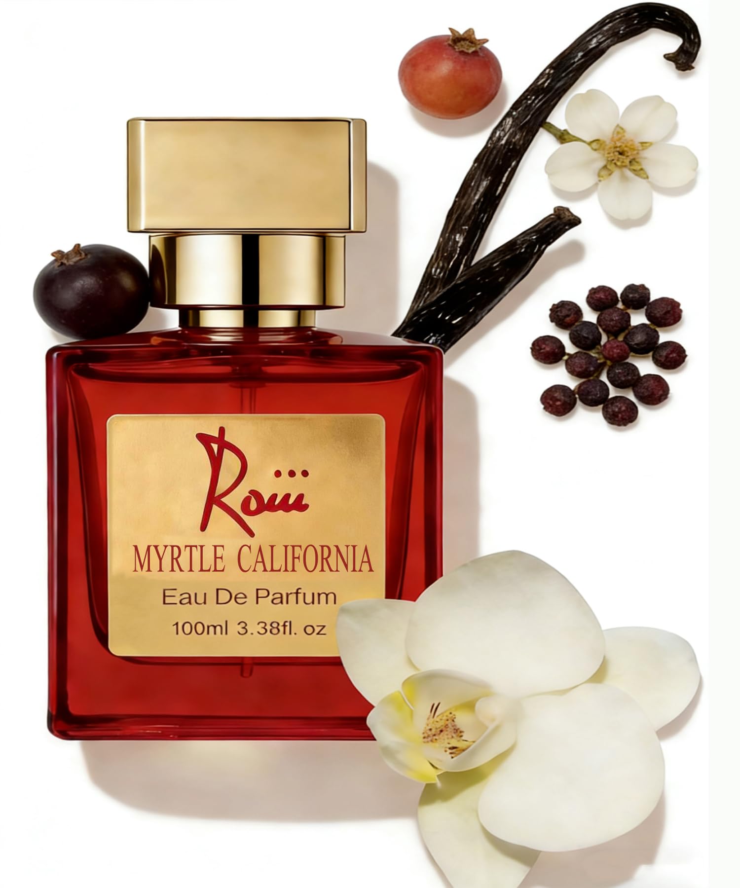 Roiii Ambery Saffron 1.7 Fl Oz (50ml) - Eau de Parfum - Inspired by B.accarat R.ouge 540 - Vegan, Women Perfume Spray