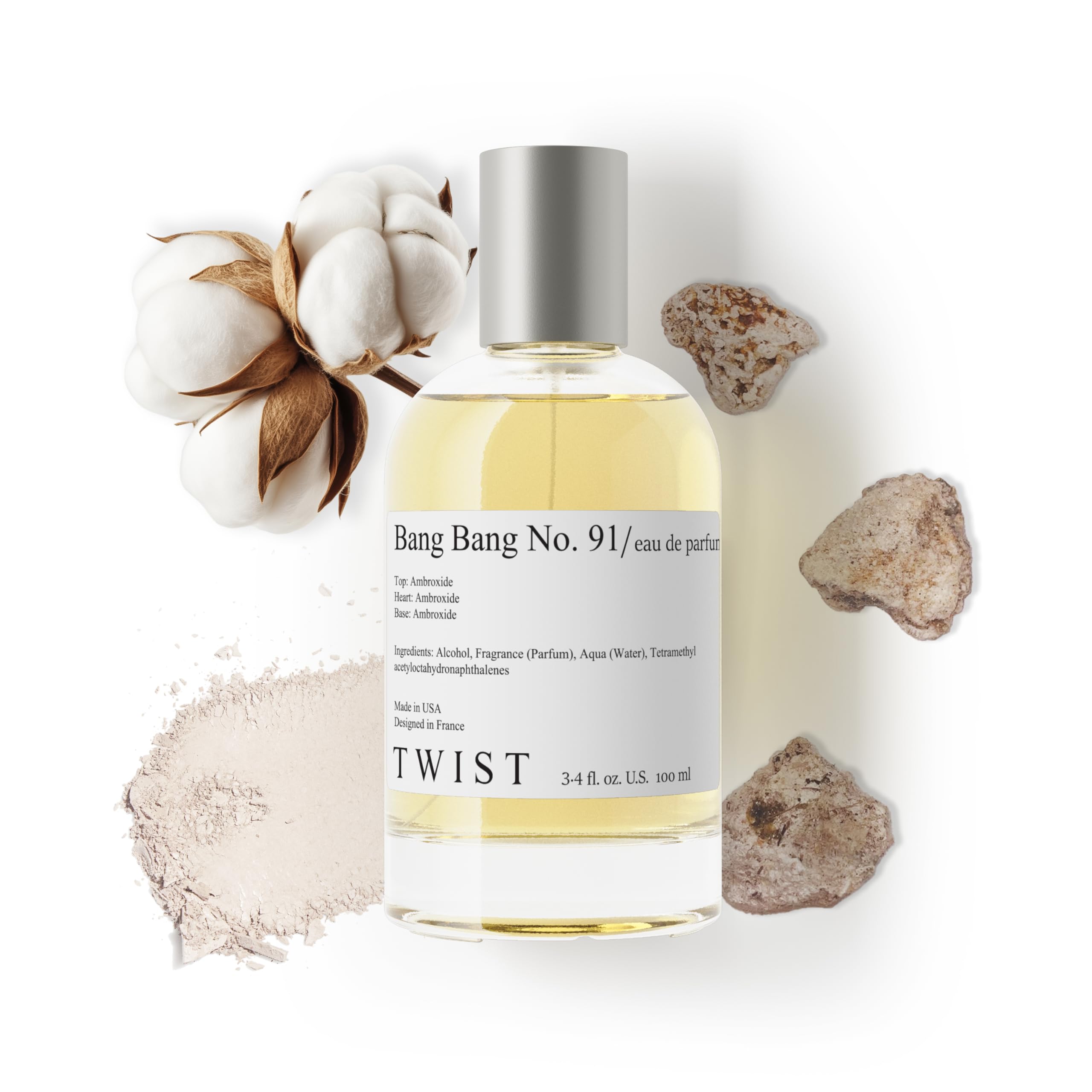 Twist - Addicted No. 3 - Eau De Parfum Inspired by Y. B.lack O.pium Long-Lasting Perfume For Women, Amber & Vanilla, Vegan, Clean Ingredients, Fragrance - Spray 100 ml | 3.4 fl. oz.