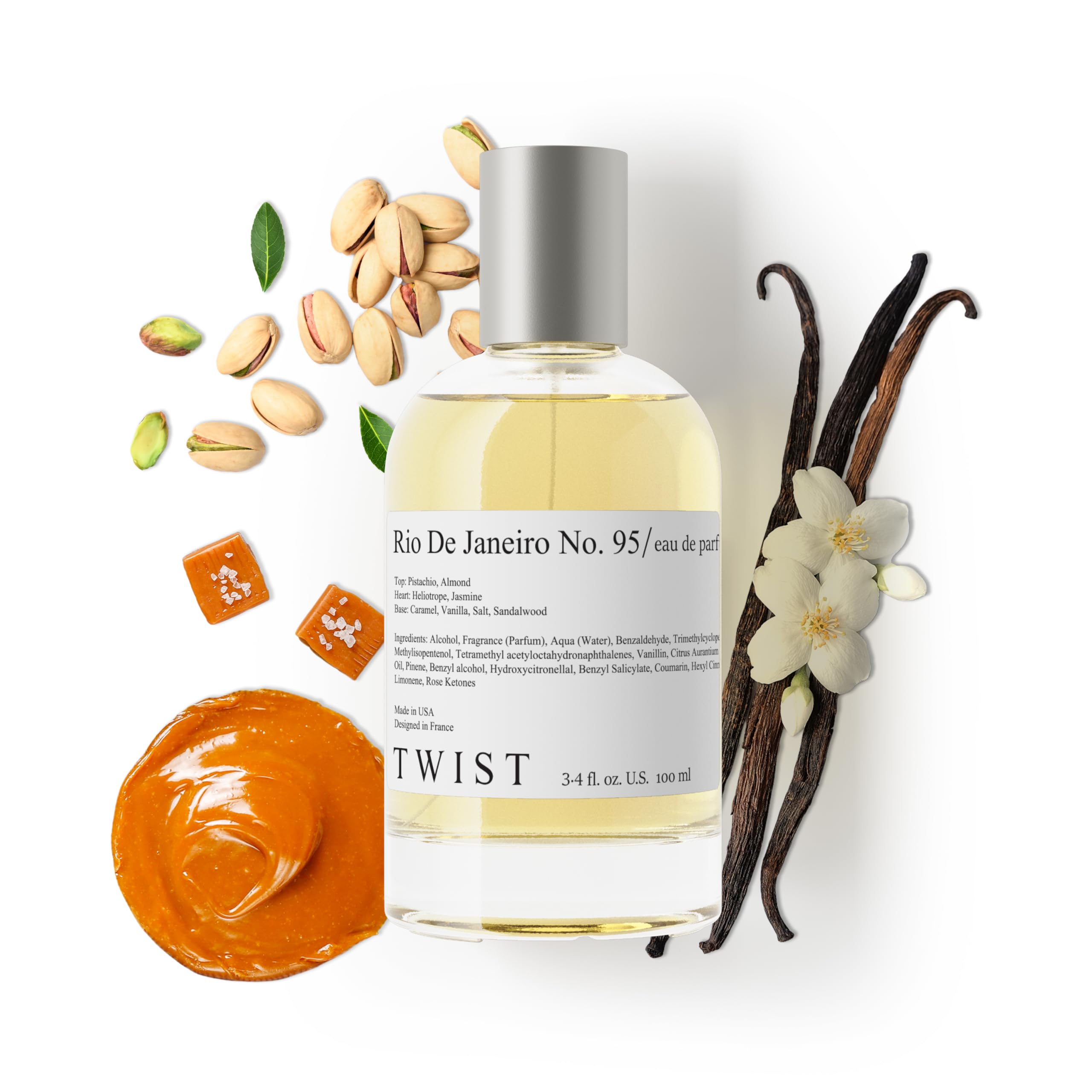 Twist - Addicted No. 3 - Eau De Parfum Inspired by Y. B.lack O.pium Long-Lasting Perfume For Women, Amber & Vanilla, Vegan, Clean Ingredients, Fragrance - Spray 100 ml | 3.4 fl. oz.