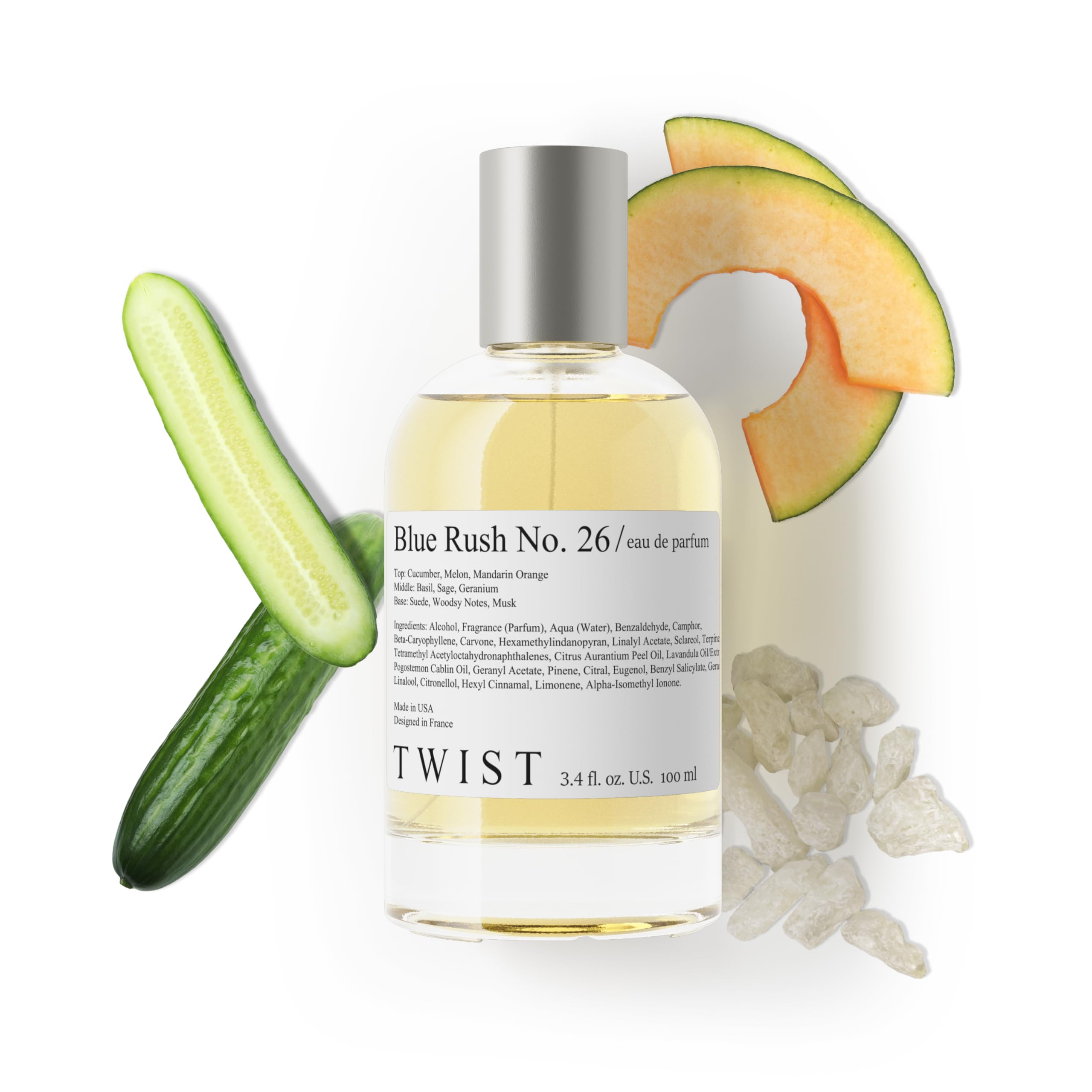 Twist - Addicted No. 3 - Eau De Parfum Inspired by Y. B.lack O.pium Long-Lasting Perfume For Women, Amber & Vanilla, Vegan, Clean Ingredients, Fragrance - Spray 100 ml | 3.4 fl. oz.