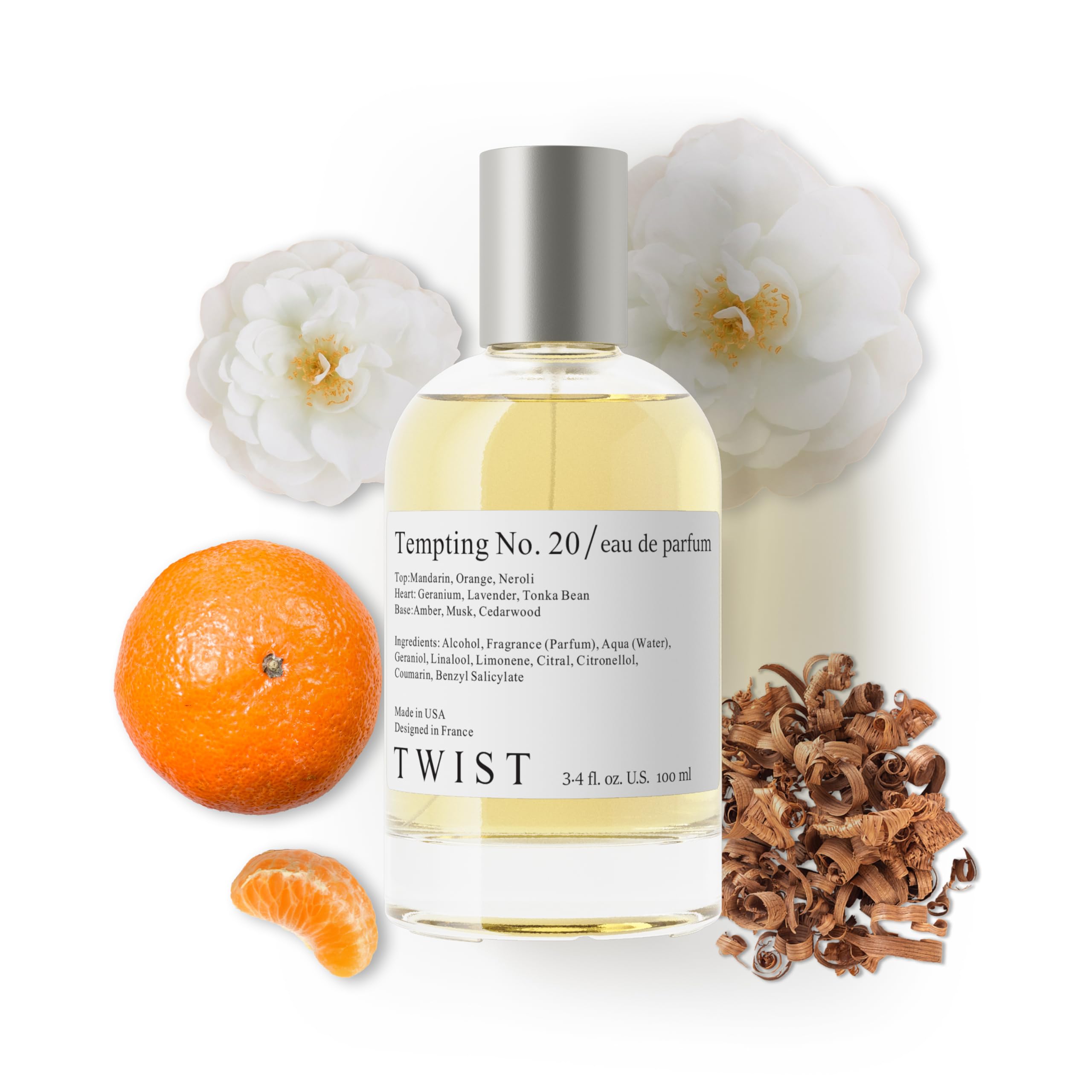Twist - Addicted No. 3 - Eau De Parfum Inspired by Y. B.lack O.pium Long-Lasting Perfume For Women, Amber & Vanilla, Vegan, Clean Ingredients, Fragrance - Spray 100 ml | 3.4 fl. oz.