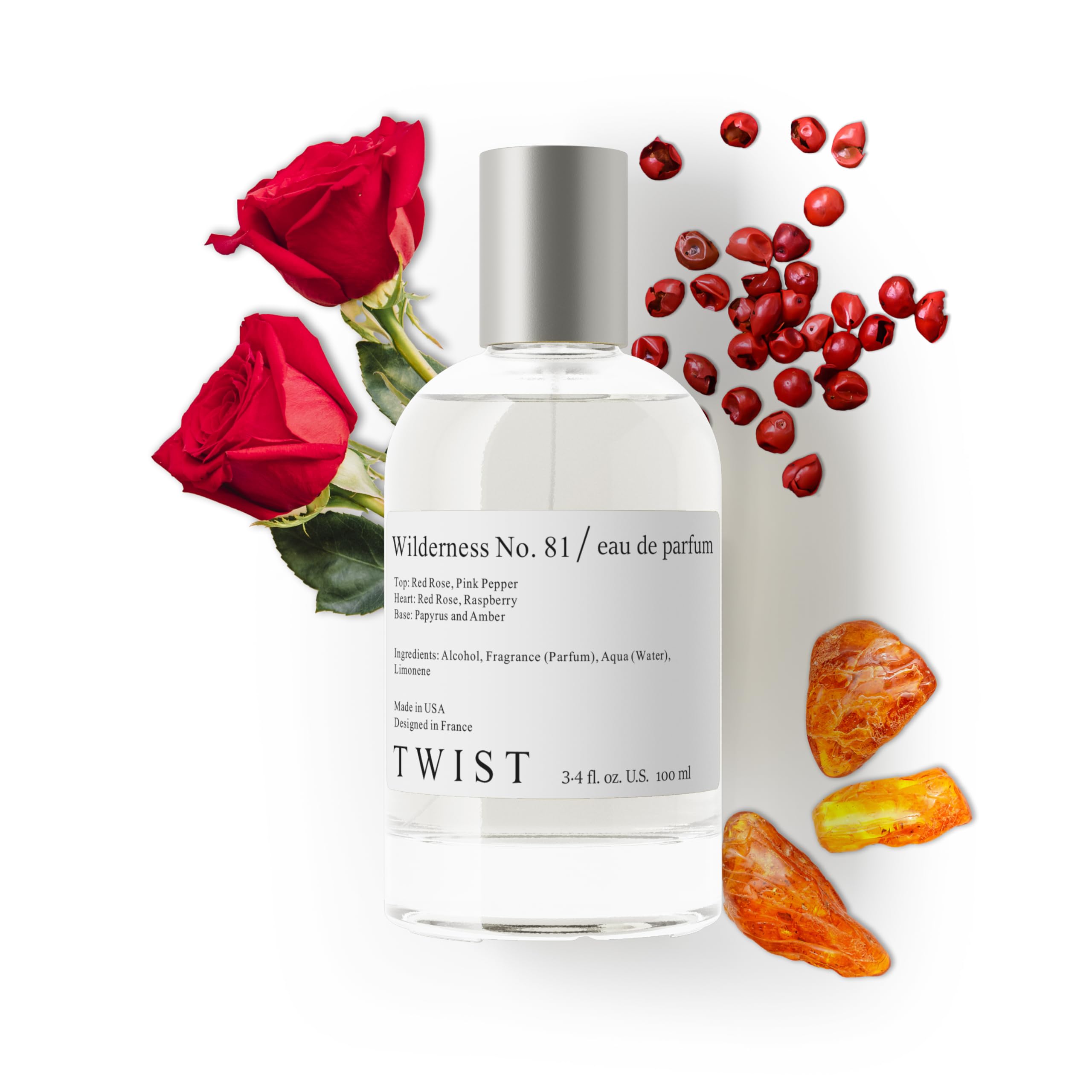 Twist - Addicted No. 3 - Eau De Parfum Inspired by Y. B.lack O.pium Long-Lasting Perfume For Women, Amber & Vanilla, Vegan, Clean Ingredients, Fragrance - Spray 100 ml | 3.4 fl. oz.