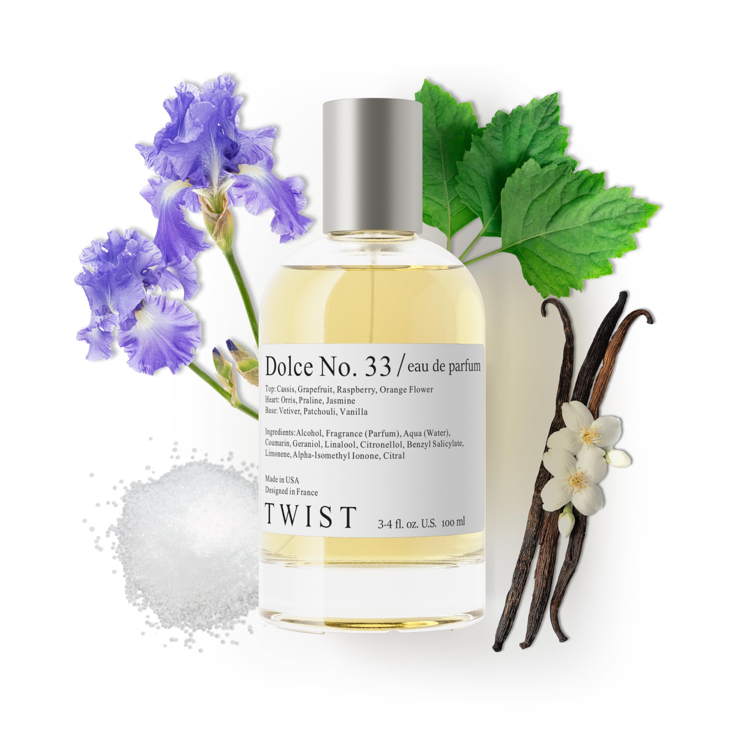Twist - Addicted No. 3 - Eau De Parfum Inspired by Y. B.lack O.pium Long-Lasting Perfume For Women, Amber & Vanilla, Vegan, Clean Ingredients, Fragrance - Spray 100 ml | 3.4 fl. oz.