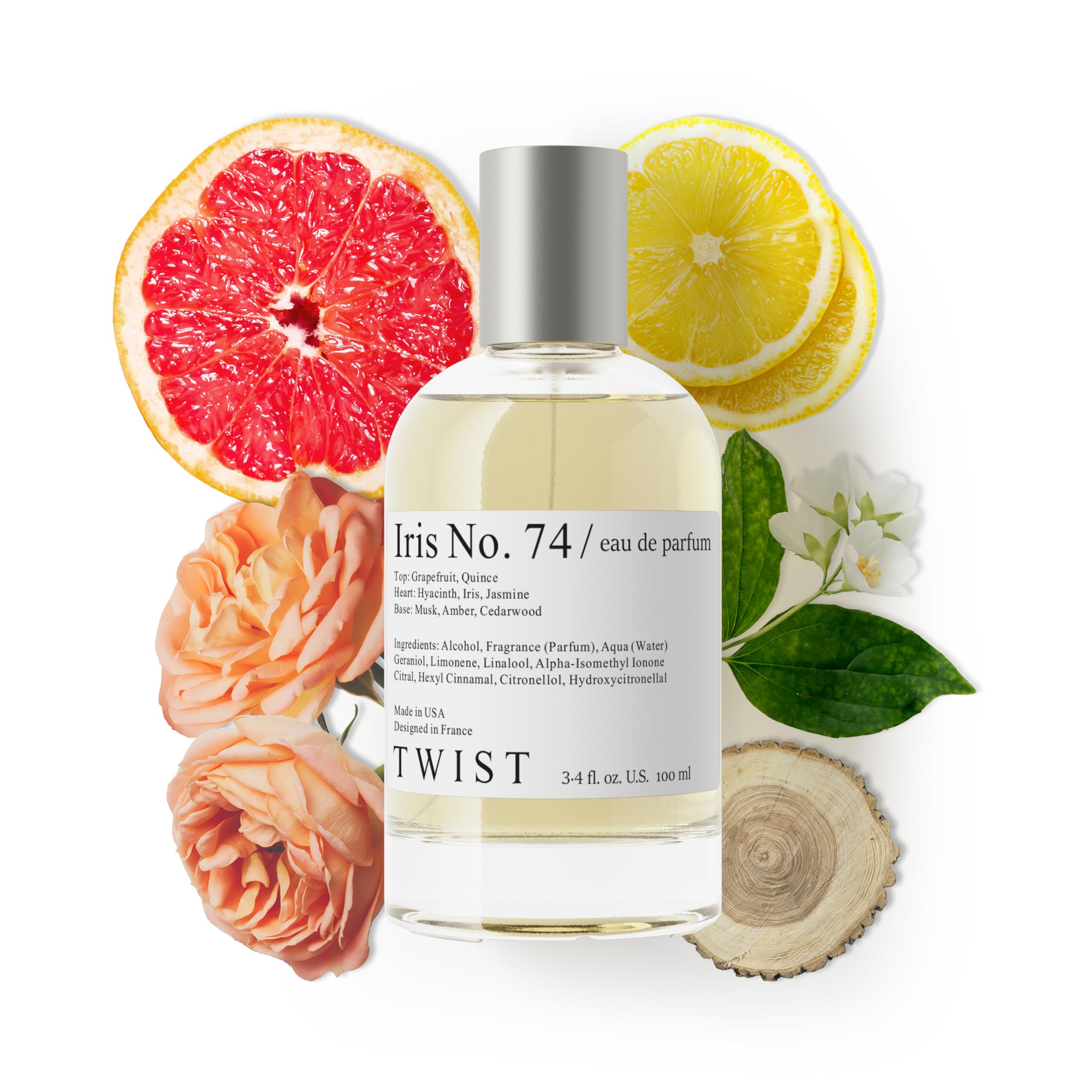 Twist - Addicted No. 3 - Eau De Parfum Inspired by Y. B.lack O.pium Long-Lasting Perfume For Women, Amber & Vanilla, Vegan, Clean Ingredients, Fragrance - Spray 100 ml | 3.4 fl. oz.