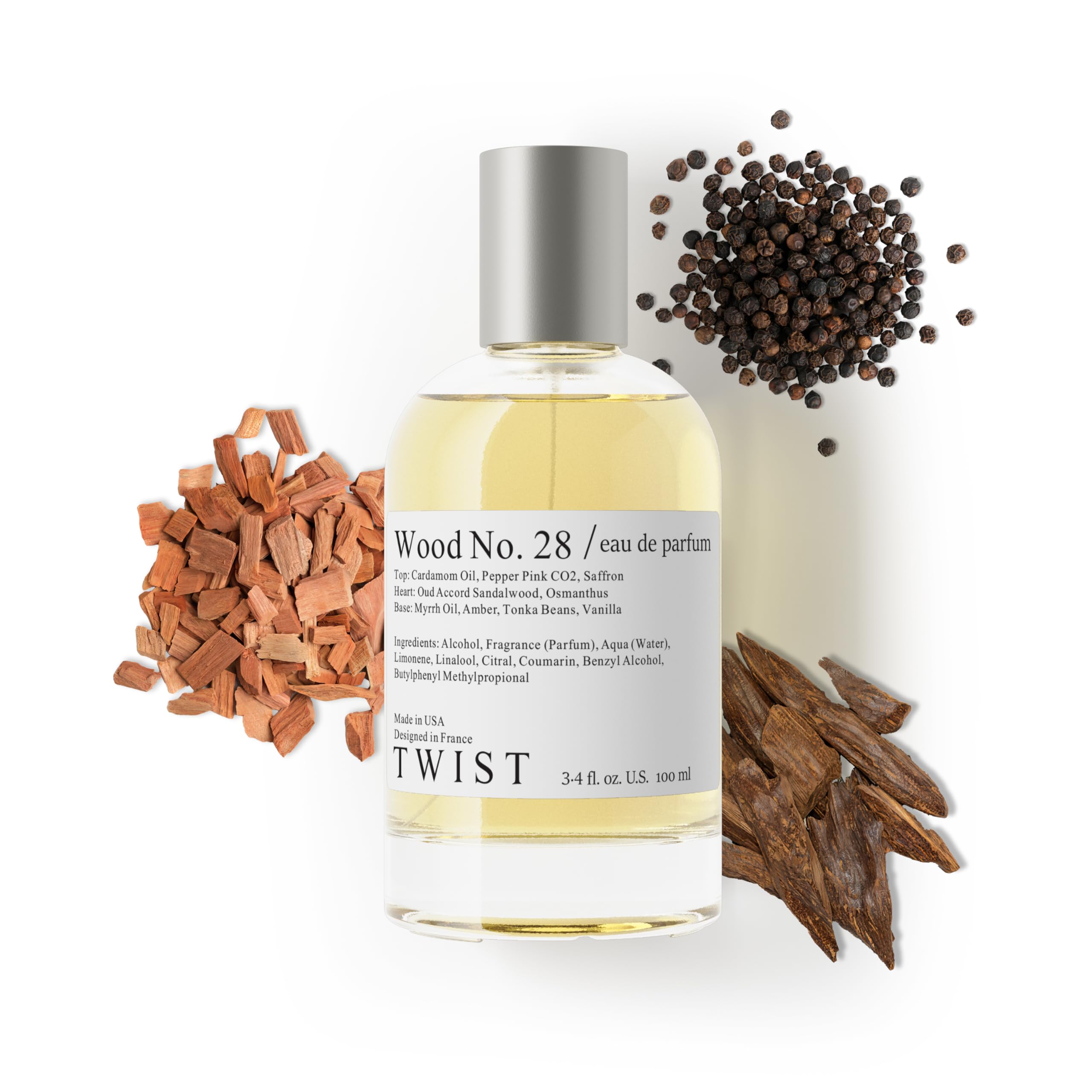 Twist - Addicted No. 3 - Eau De Parfum Inspired by Y. B.lack O.pium Long-Lasting Perfume For Women, Amber & Vanilla, Vegan, Clean Ingredients, Fragrance - Spray 100 ml | 3.4 fl. oz.