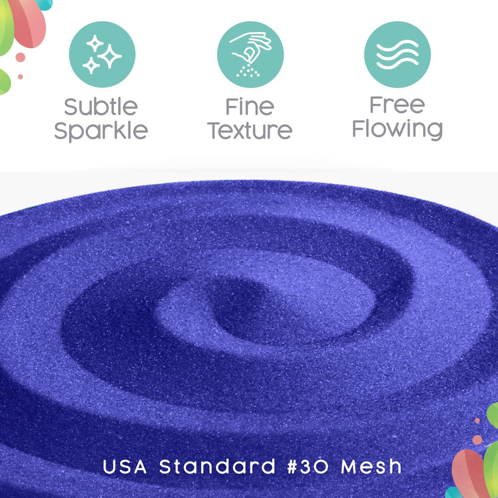 Cobalt Unity Sand -1.5 LB (22 oz), Royal Blue Colored Sand for Weddings, Vase Filler, Home Décor, Crafts, Terrariums, and More